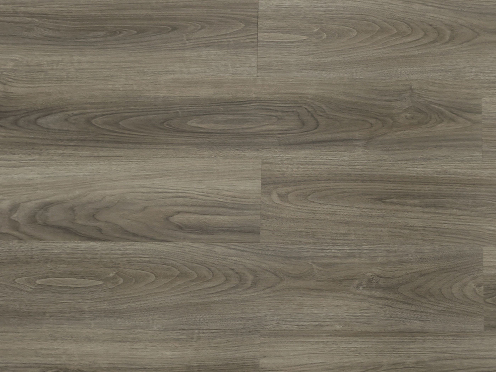 أرضيات LVT ذات حبيبات خشبية متوسطة اللون باللون الرمادي مقاس 6 × 36 بوصة 3 مم لاصق خلفي جاف مقاوم للماء صديق للبيئة